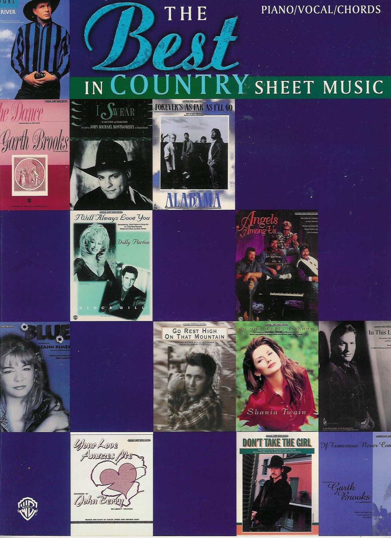 The Best in Country Sheet Music (book) by Unknown