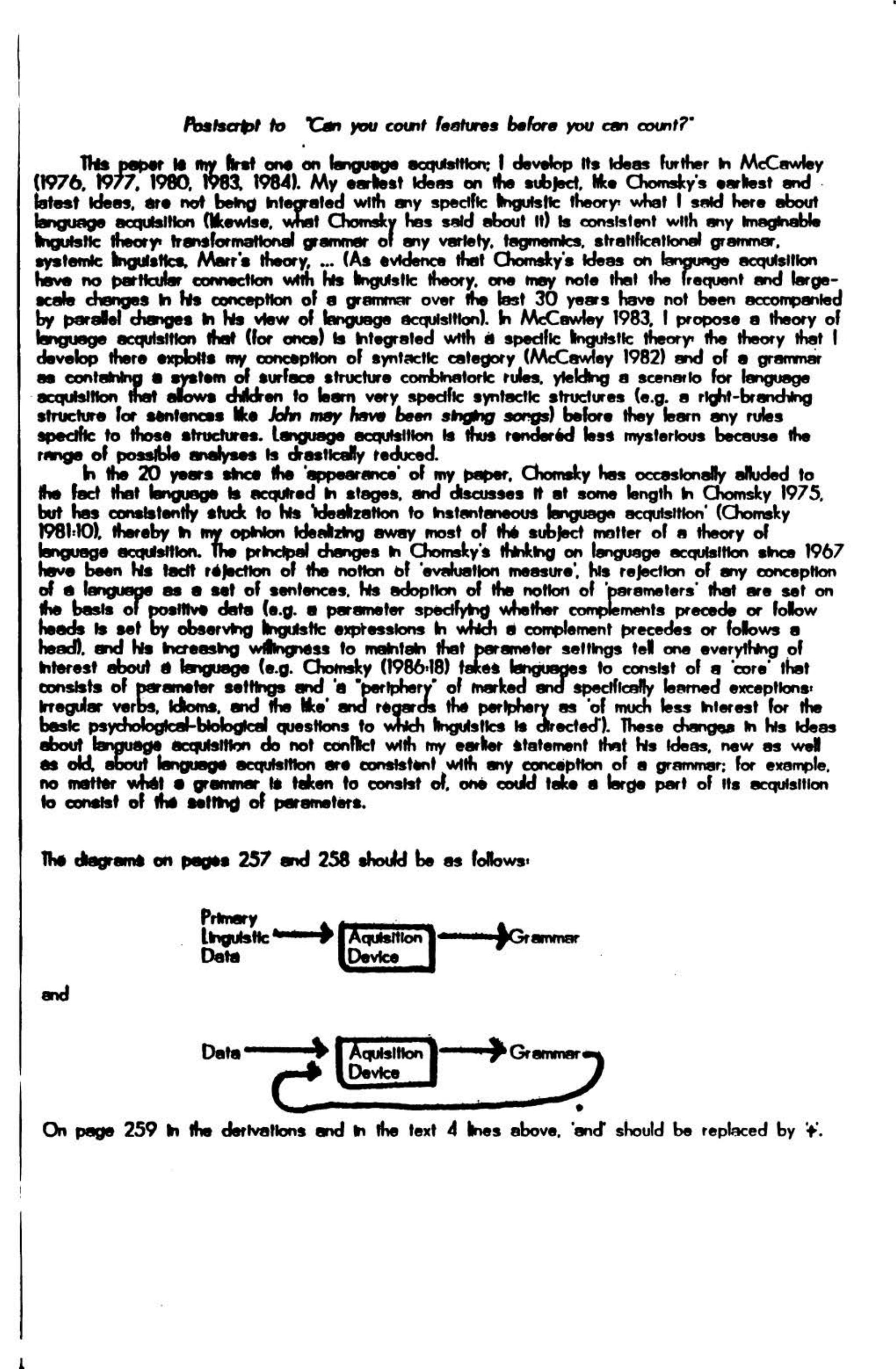 The Best of CLS : a selection of out-of-print papers from 1968 to 1975 by Eric Schiller; Chicago Linguistic Society