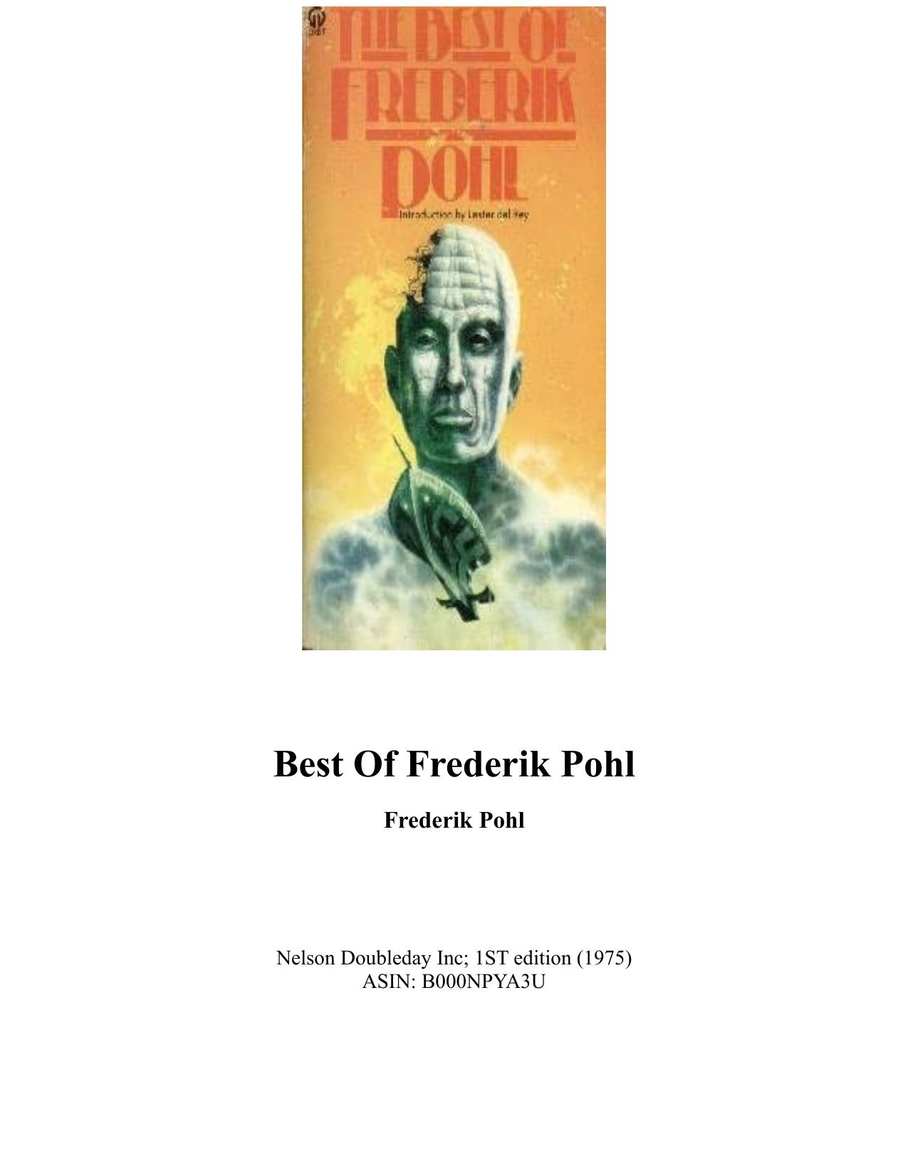 The Best of Frederik Pohl by Frederik Pohl