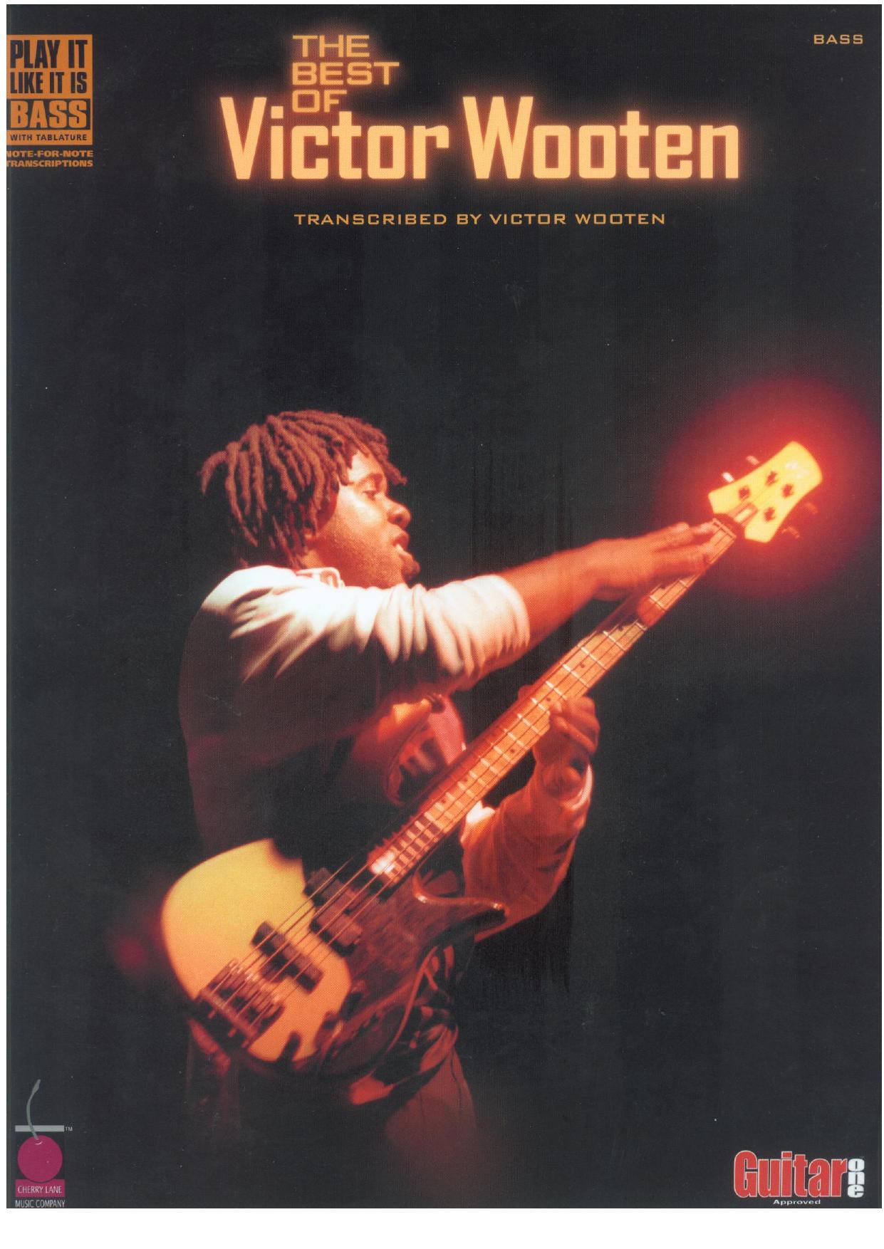 The Best of Victor Wooten: transcribed by Victor Wooten by coll