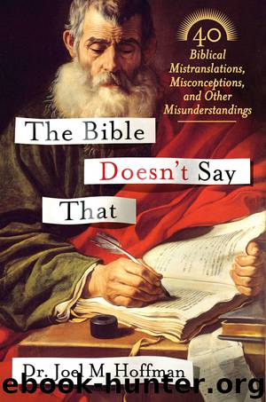 The Bible Doesn't Say That by Dr. Joel M. Hoffman