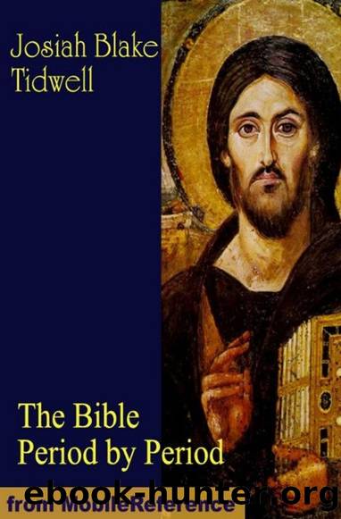The Bible Period by Period: A Manual for the Study of the Bible by Periods by Josiah Blake Tidwell