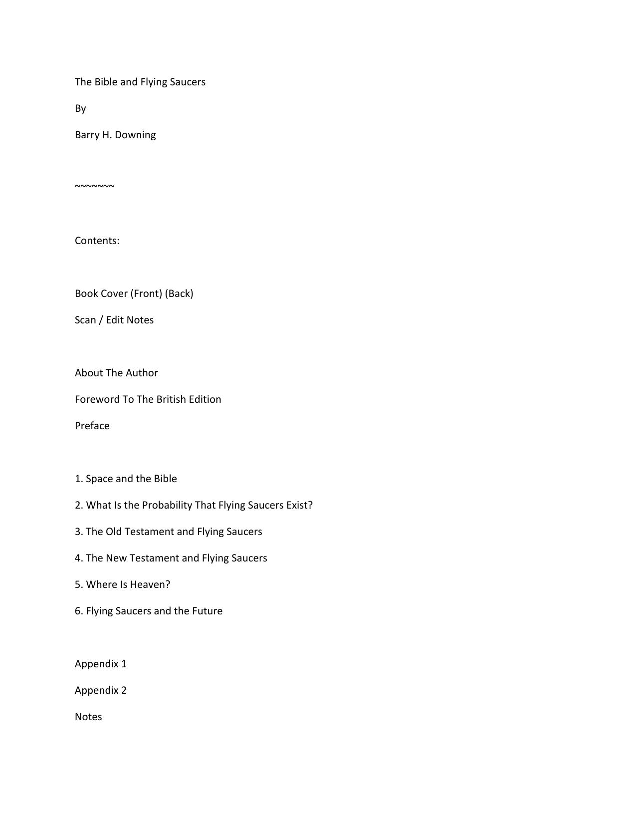 The Bible and Flying Saucers by Windows User