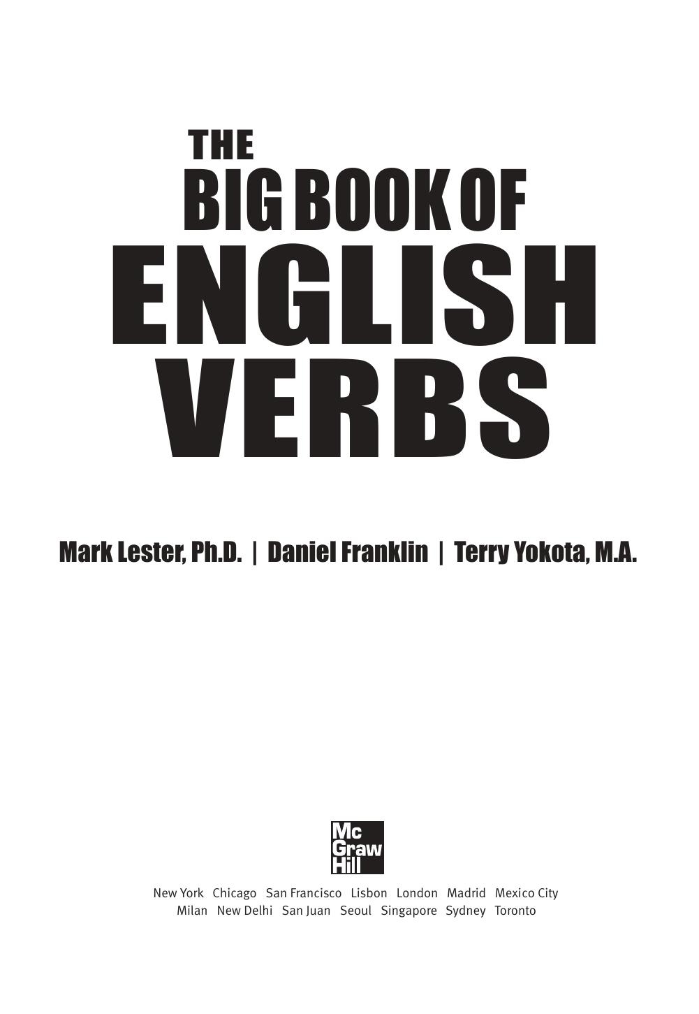 The Big Book of English Verbs (set) by Mark Lester