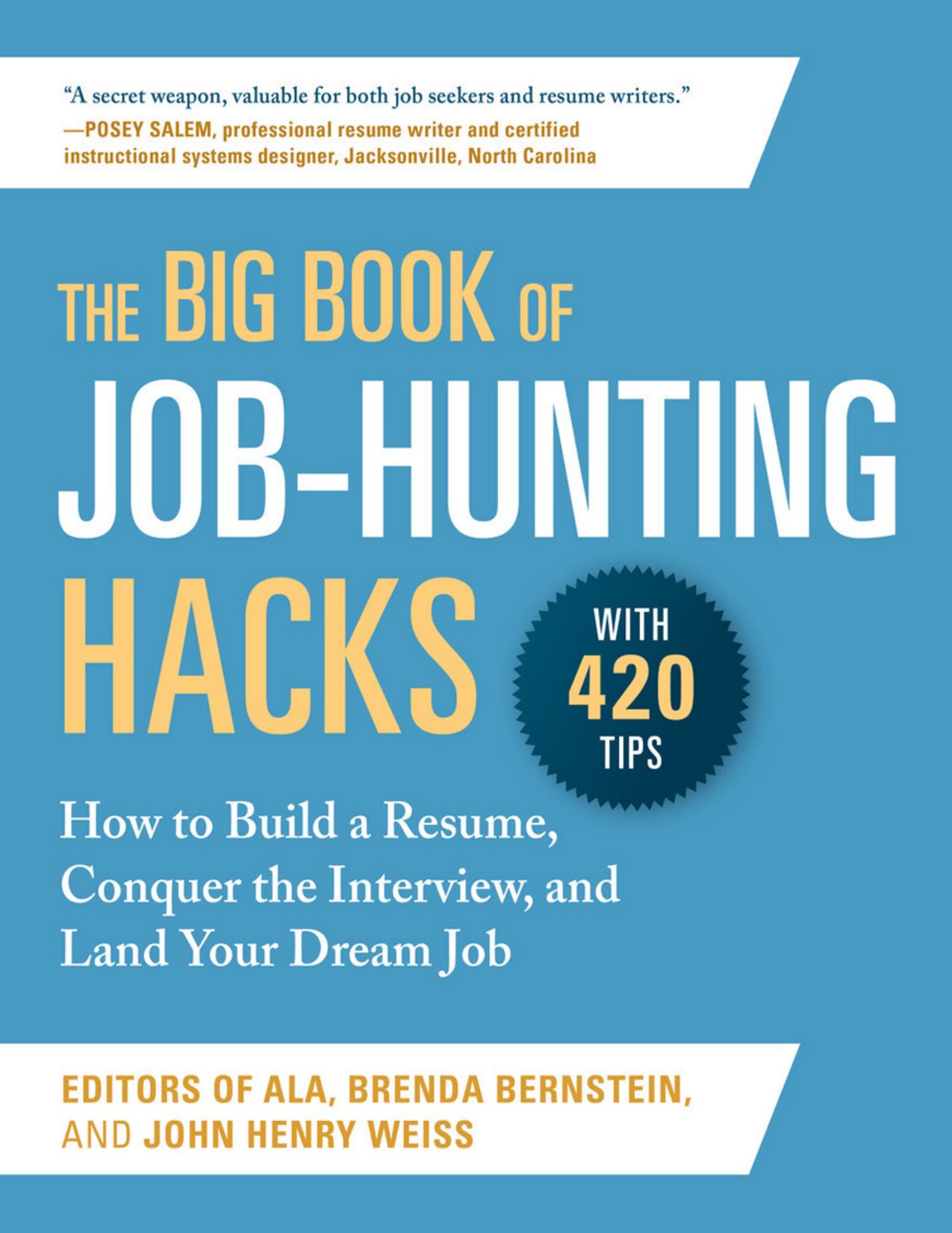 The Big Book of Job-Hunting Hacks by Editors of The American Library Association