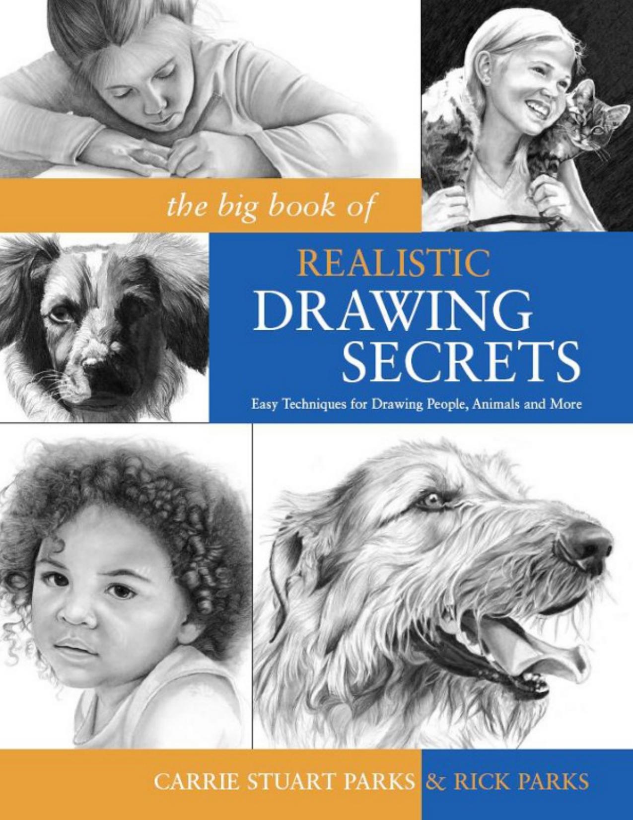 The Big Book of Realistic Drawing Secrets : Easy Techniques for Drawing People, Animals, Flowers and Nature by Carrie Stuart Park Rick Parks