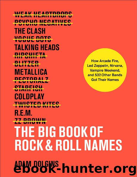 The Big Book of Rock & Roll Names by Adam Dolgins