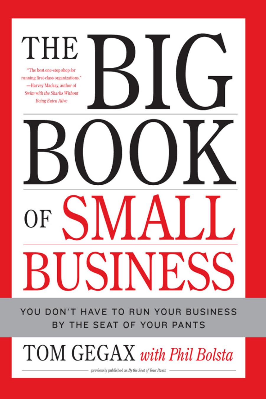 The Big Book of Small Business: You Don't Have to Run Your Business by the Seat of Your Pants by Tom Gegax Phil Bolsta