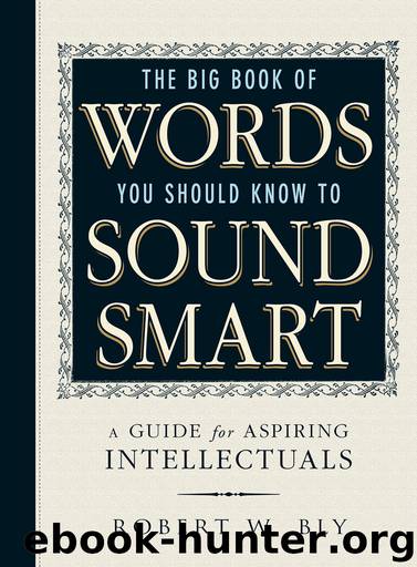 The Big Book of Words You Should Know to Sound Smart by Robert W. Bly