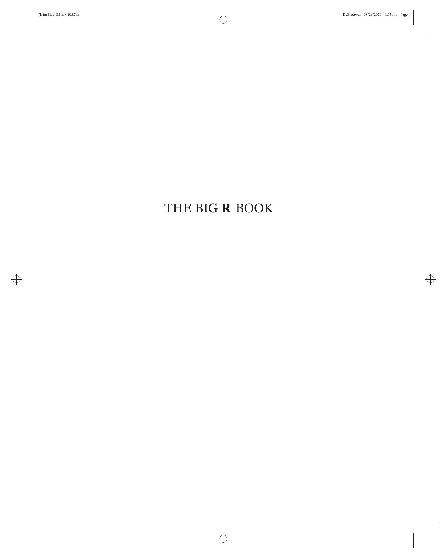 The Big R-Book: From Data Science to Learning Machines and Big Data by Philippe J. S. De Brouwer