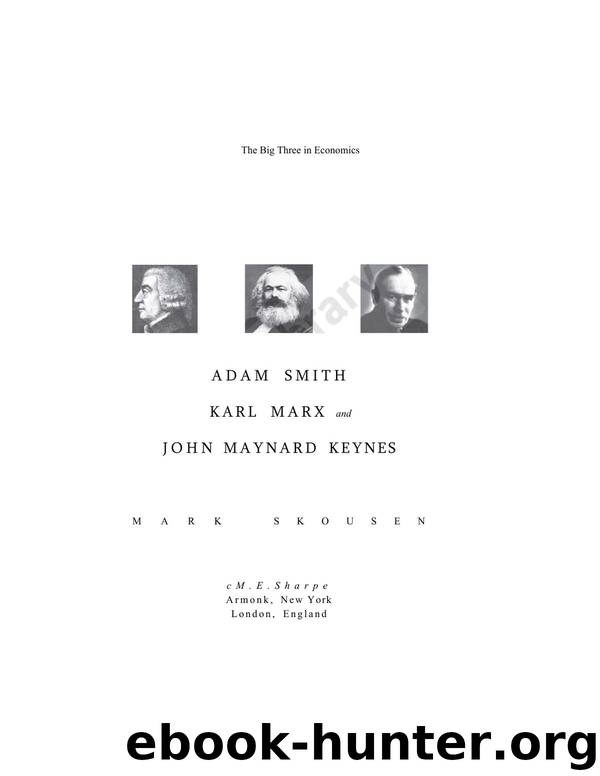 The Big three in Economics by Mark Skousen