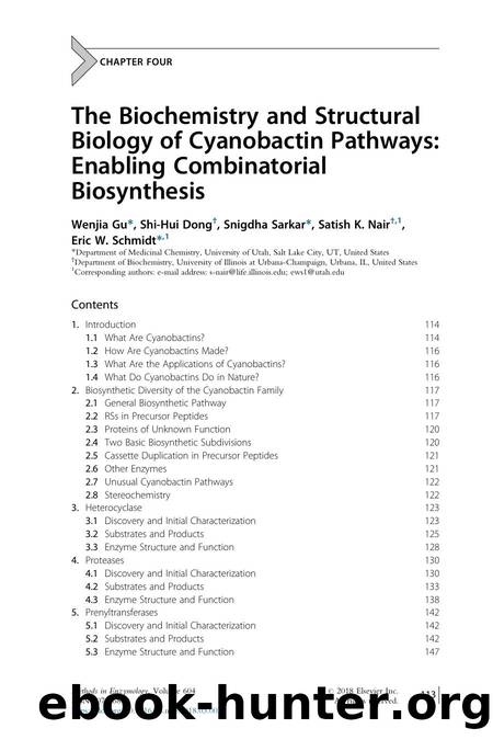 The Biochemistry and Structural Biology of Cyanobactin Pathways: Enabling Combinatorial Biosynthesis by Wenjia Gu & Shi-Hui Dong & Snigdha Sarkar & Satish K. Nair & Eric W. Schmidt