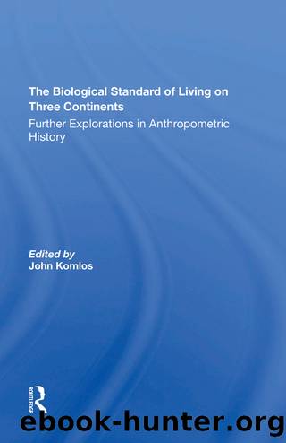 The Biological Standard Of Living On Three Continents by John Komlos
