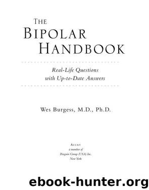 The Bipolar Handbook by Wes Burgess