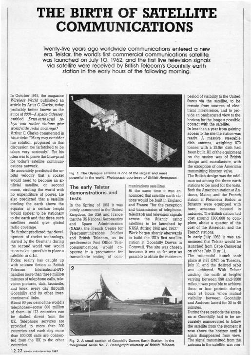 The Birth Of Satellite Communications by Unknown