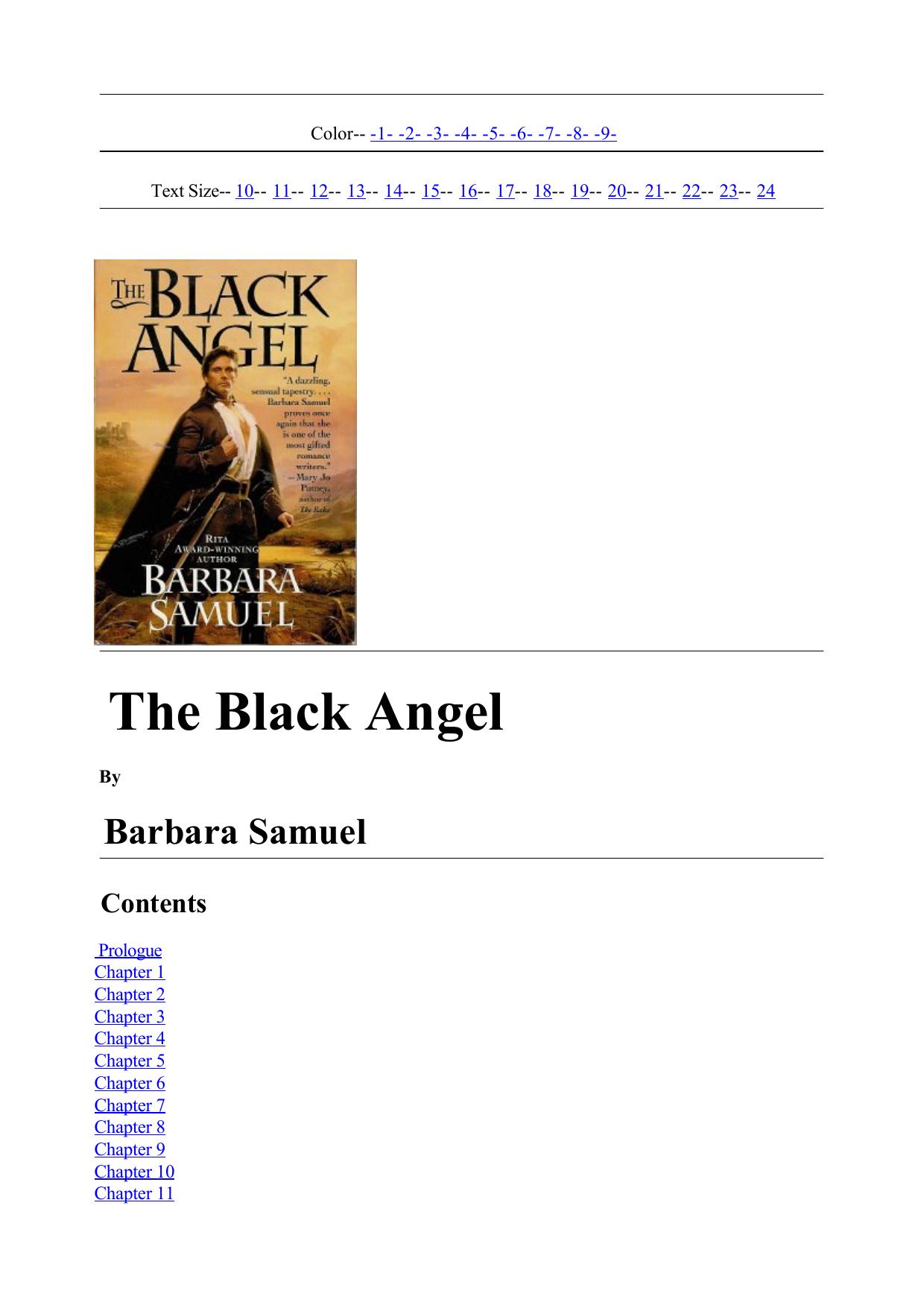 The Black Angel by Barbara Samuel