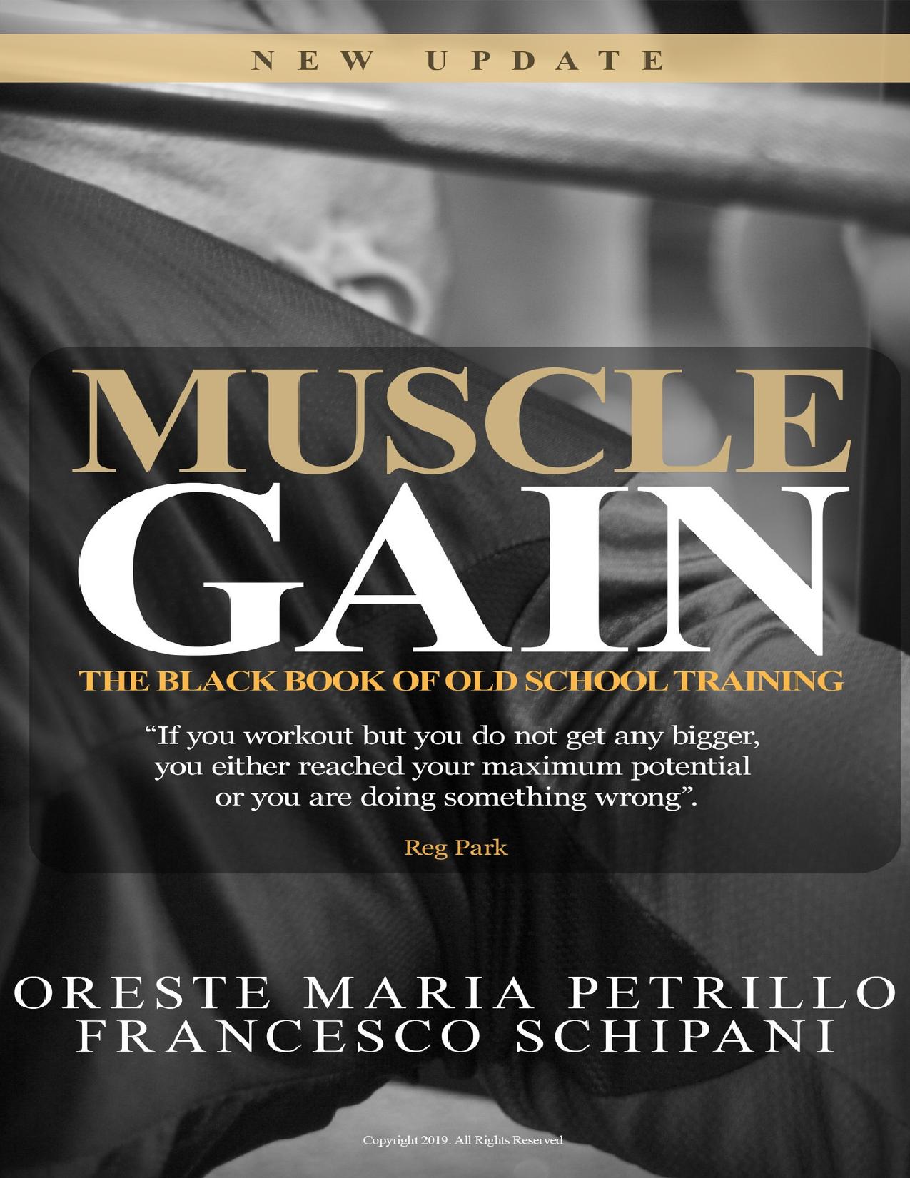 The Black Book Of Old School Training: How To Quickly Improve Your Muscle Mass And Strenght With No Plateau by Schipani Francesco & Petrillo Oreste