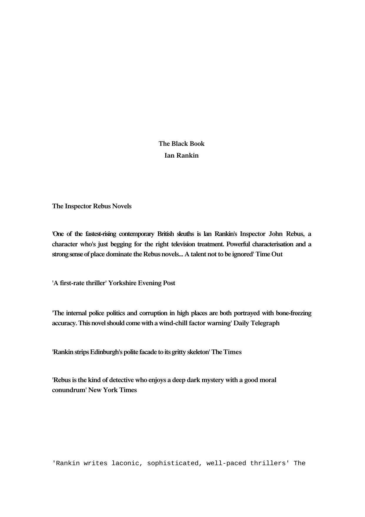 The Black Book by Unknown