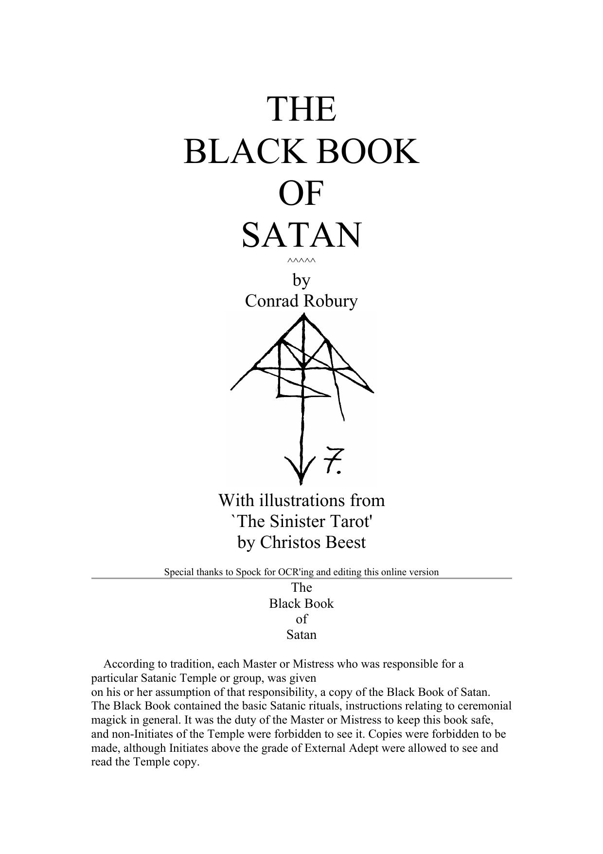 The Black Book of Satan 1 by Nikolaos Stergiannis Ph.D. (Mechanical Engineering)