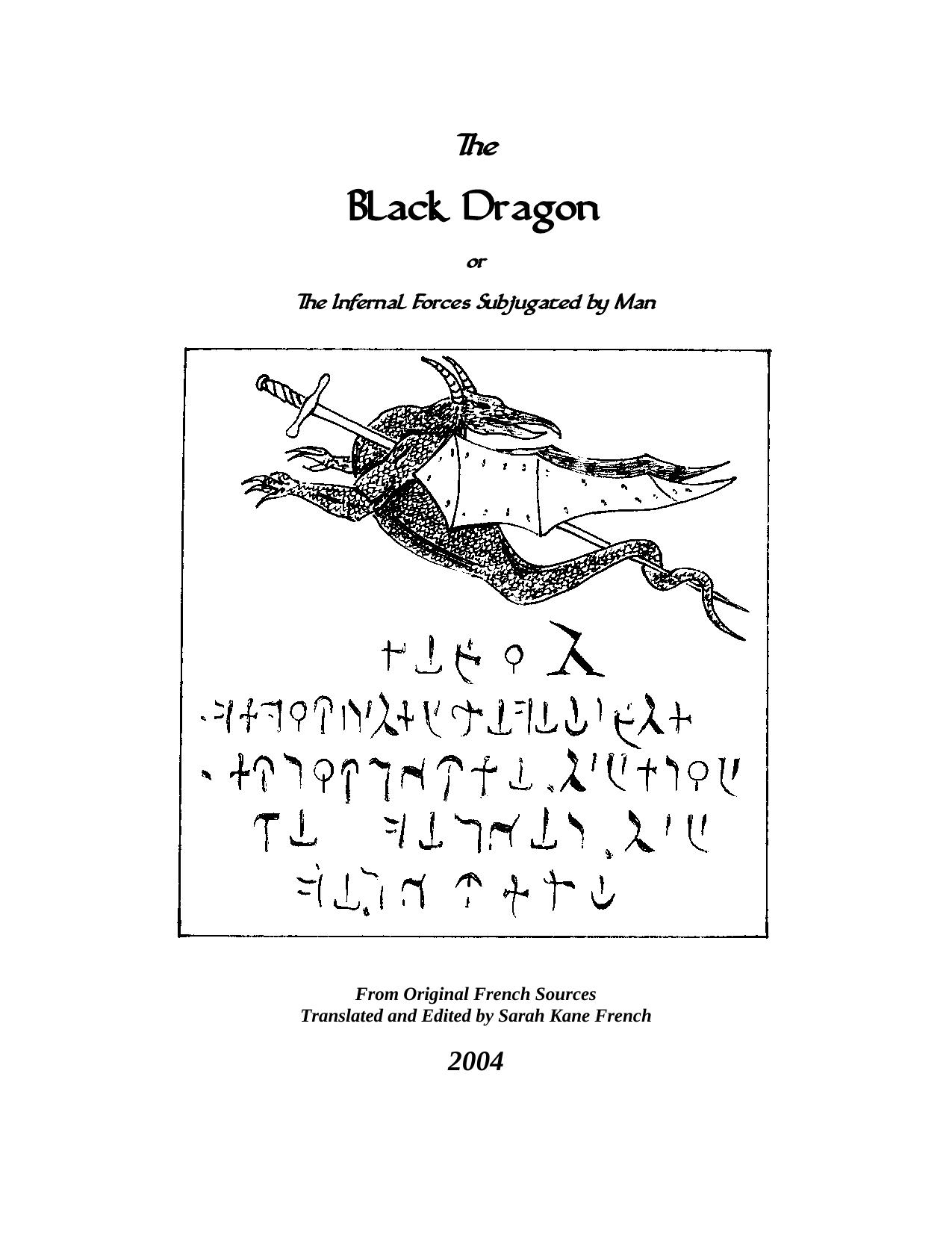 The Black Dragon by Unknown