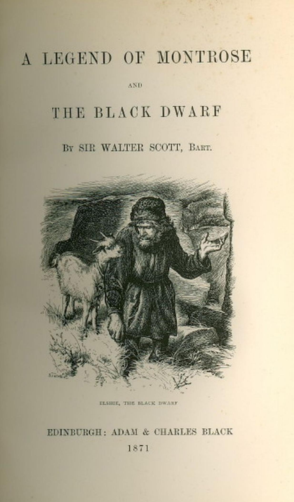 The Black Dwarf, by Sir Walter Scott by Gorshkow Michael