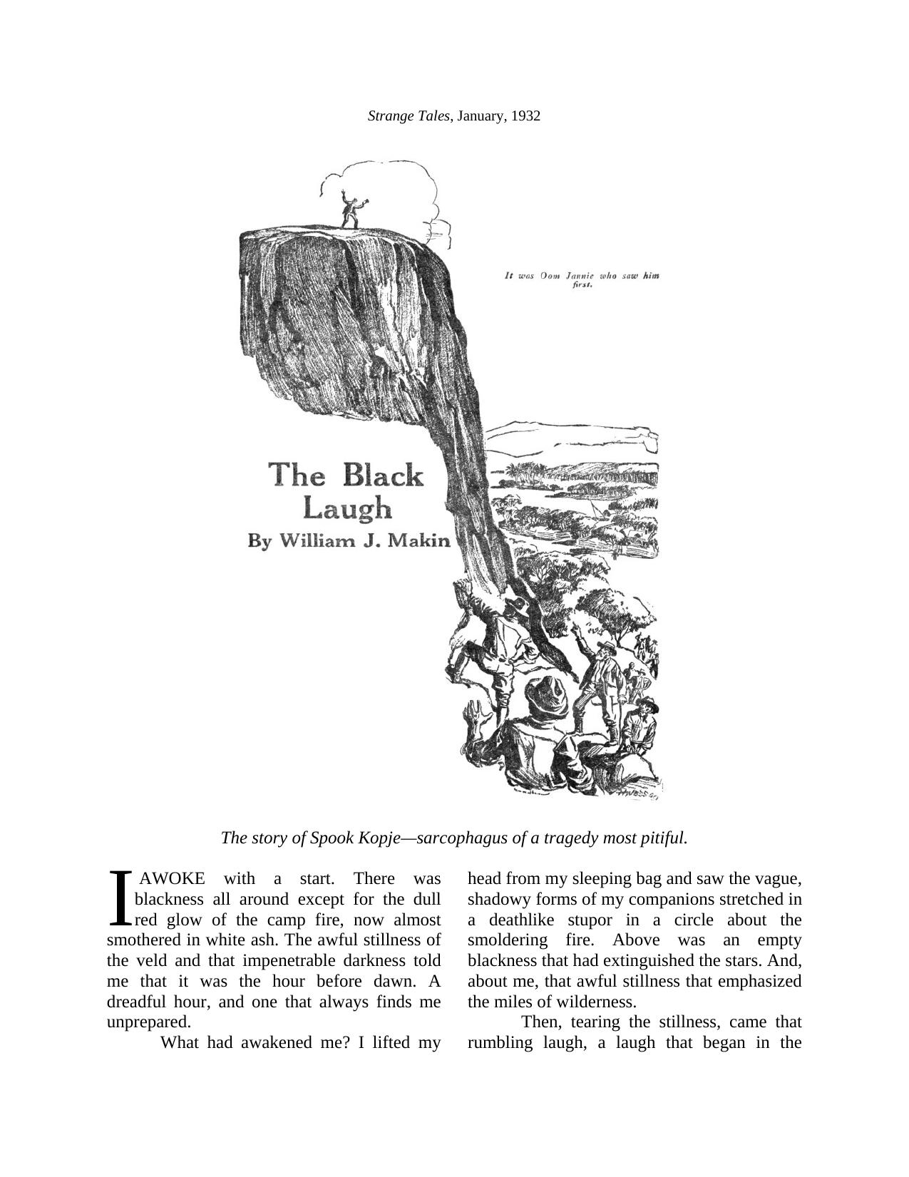 The Black Laugh by William J by Monte Herridge