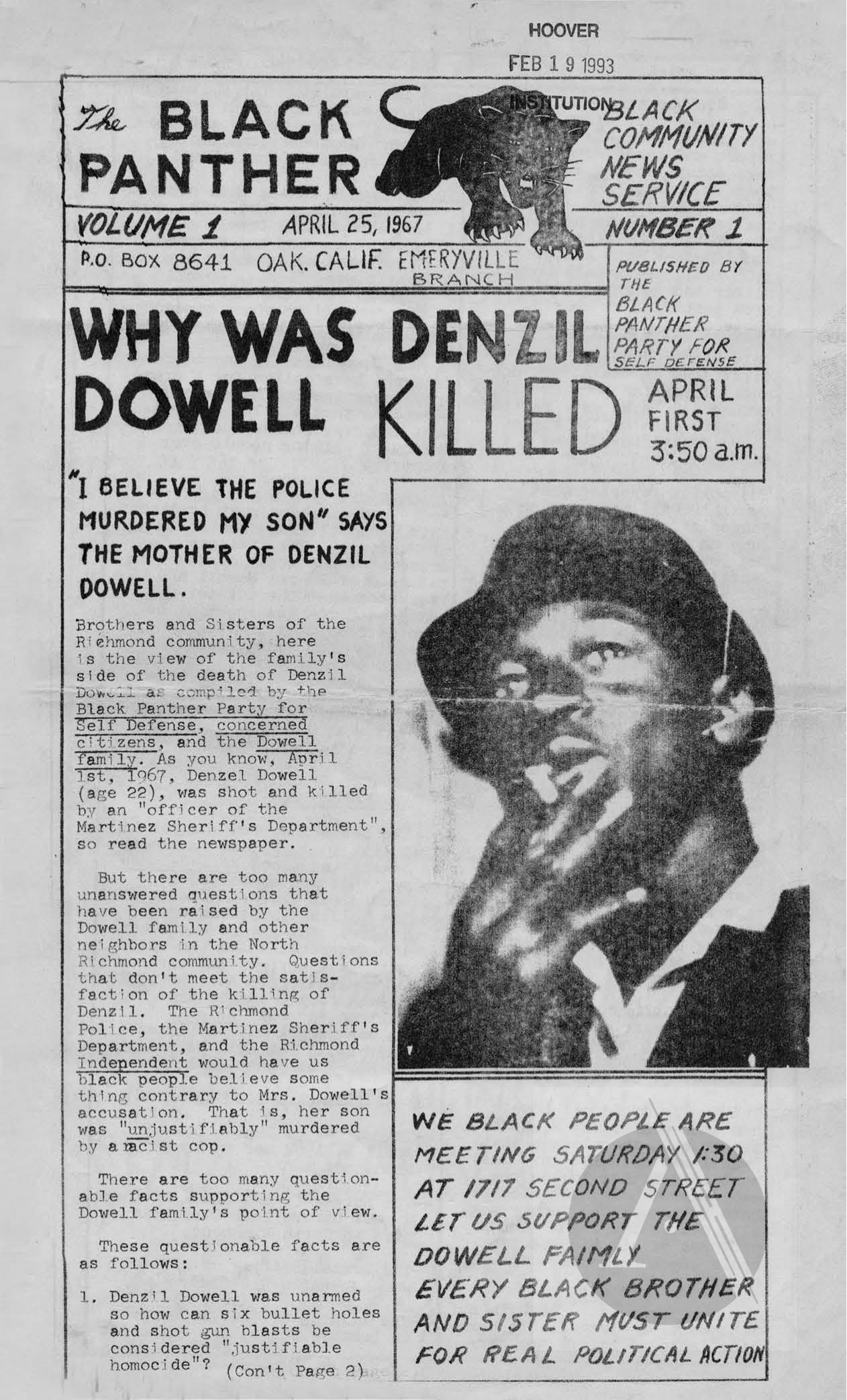 The Black Panther newspaper by Black Panther Party