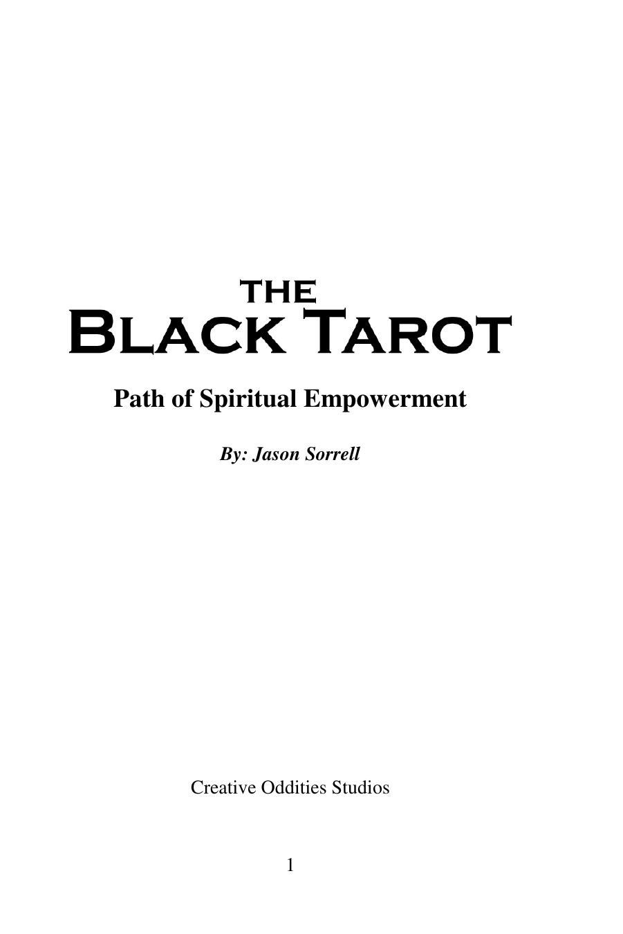 The Black Tarot by Path of Spiritual Empowerment