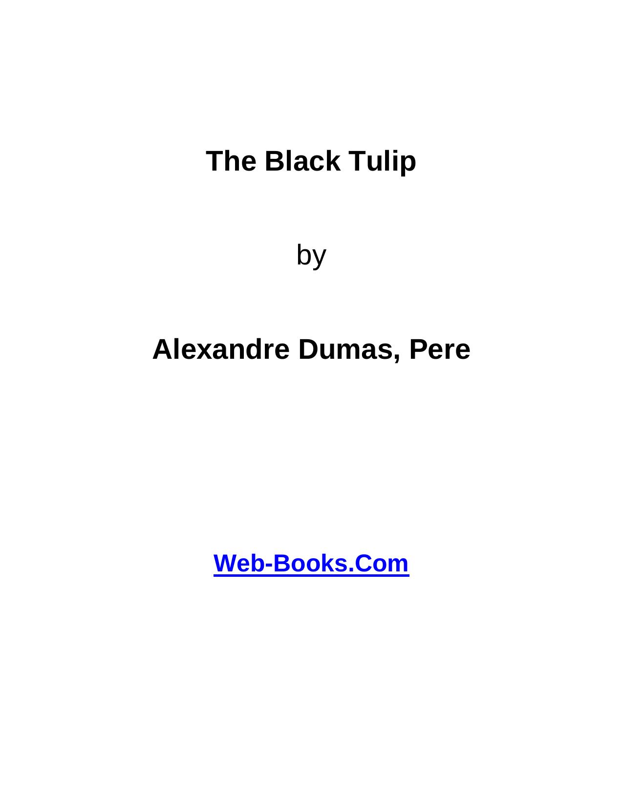 The Black Tulip by Shovon