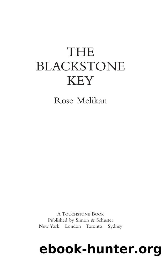 The Blackstone Key by Rose Melikan