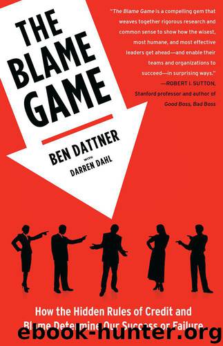 The Blame Game by Dattner Ben & Dahl Darren