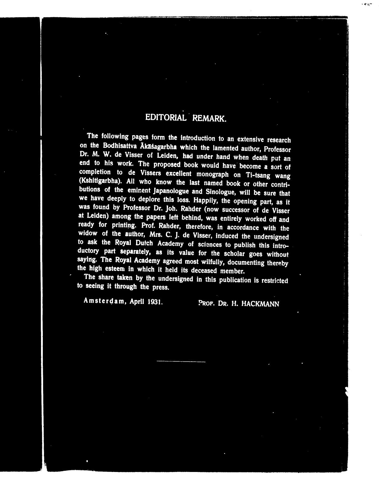 The Bodhisattva ÄkÄÅagarbha (KokÅ«zÅ) in China and Japan by M. W. de Visser