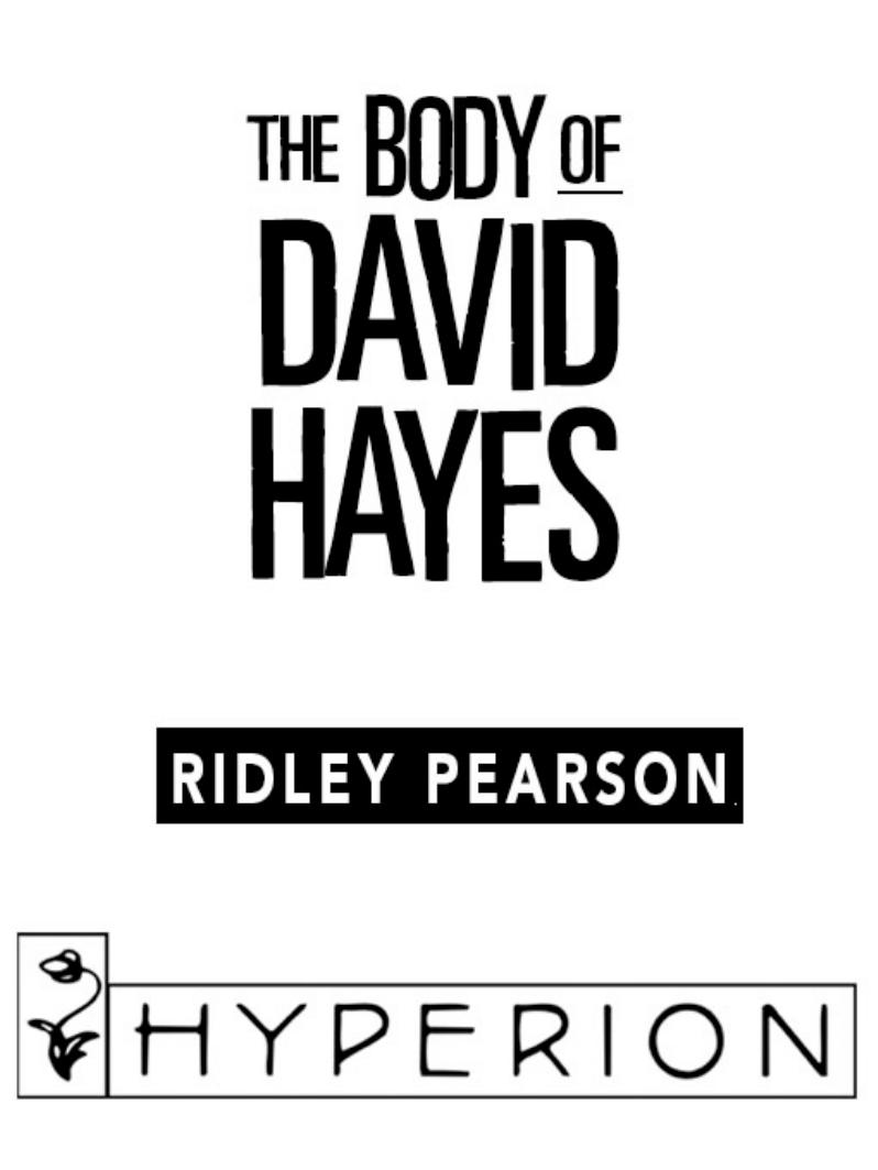 The Body of David Hayes by Ridley Pearson