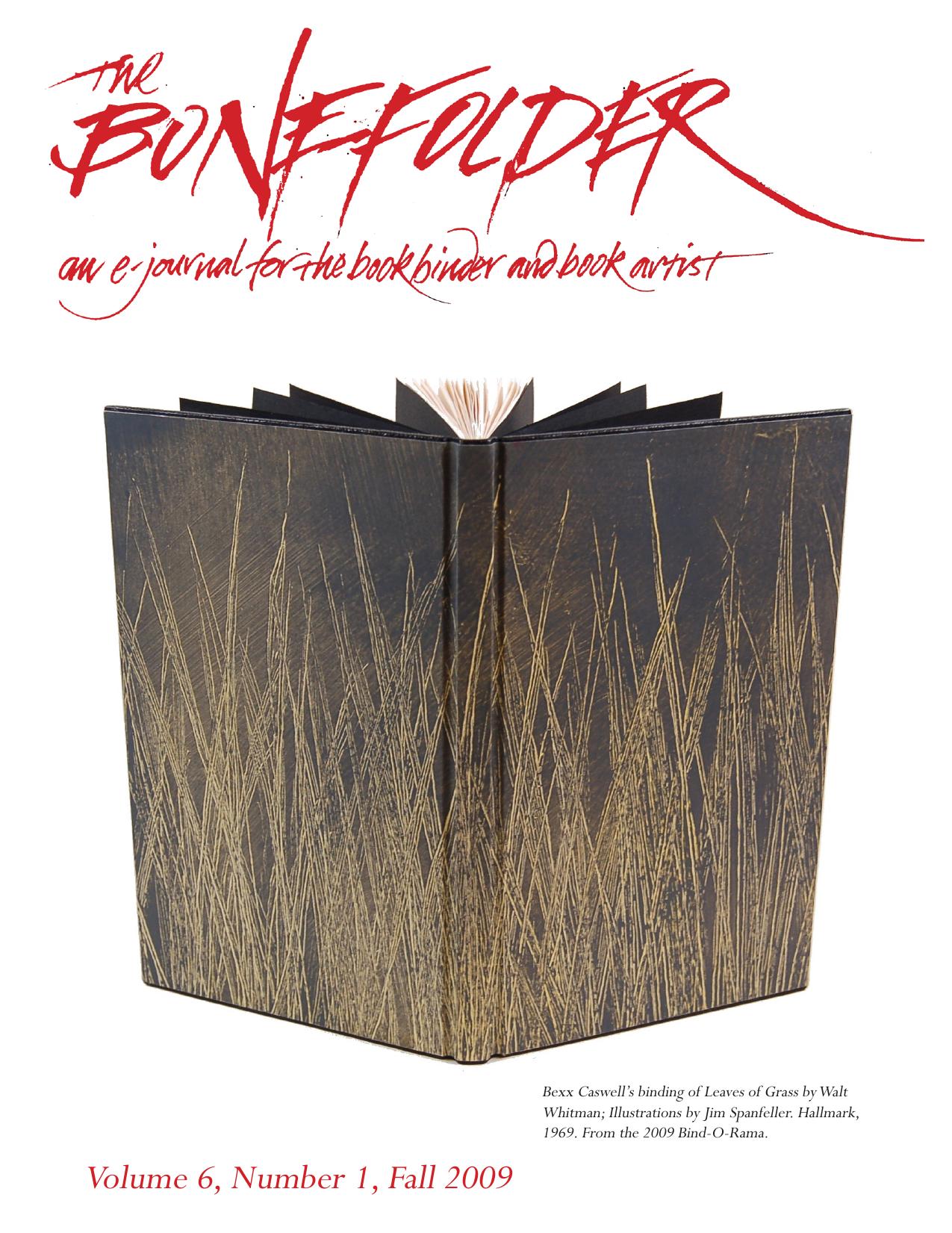 The Bonefolder: An e-Journal for the Bookbinder and Book Artist by Peter D. Verheyen & Publisher