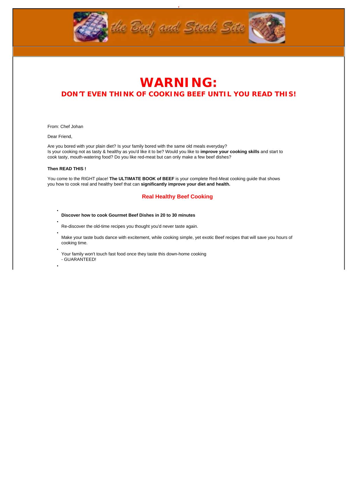 The Book Of Beef & 1 000 000 Bonus Recipes. by Best of Kuszter's Collection