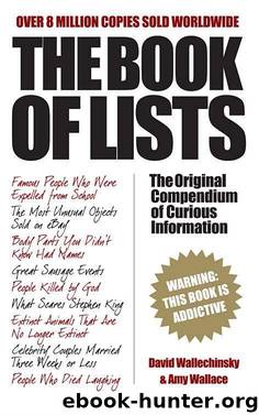 The Book Of Lists by Wallechinsky David & Wallace Amy