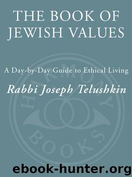 The Book of Jewish Values by Rabbi Joseph Telushkin