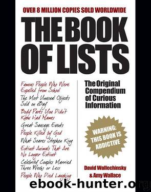 The Book of Lists by Amy Wallace