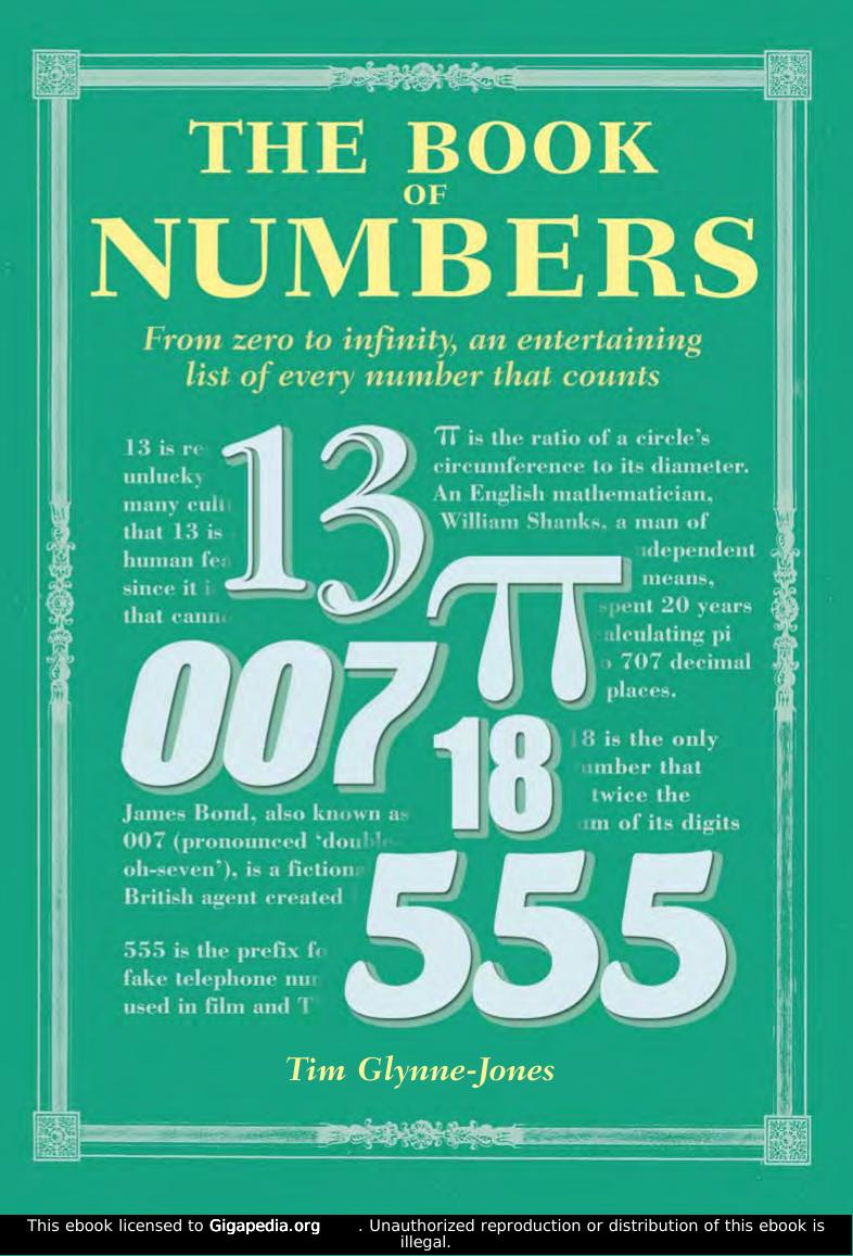 The Book of Numbers by Tim Glynne-Jones