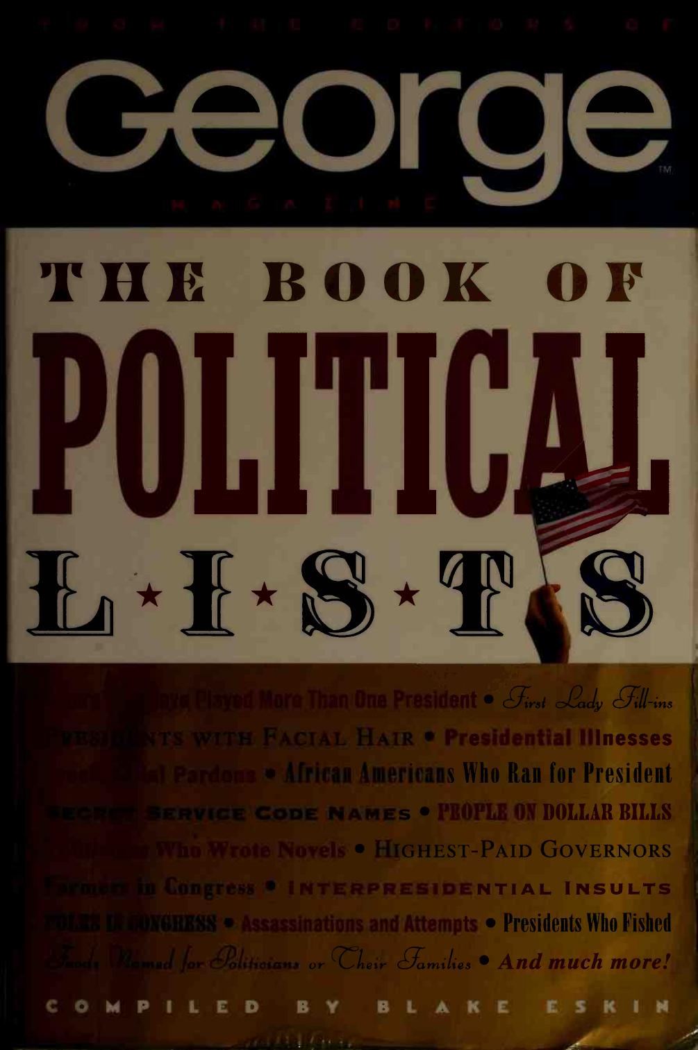The Book of Political Lists by George Magazine