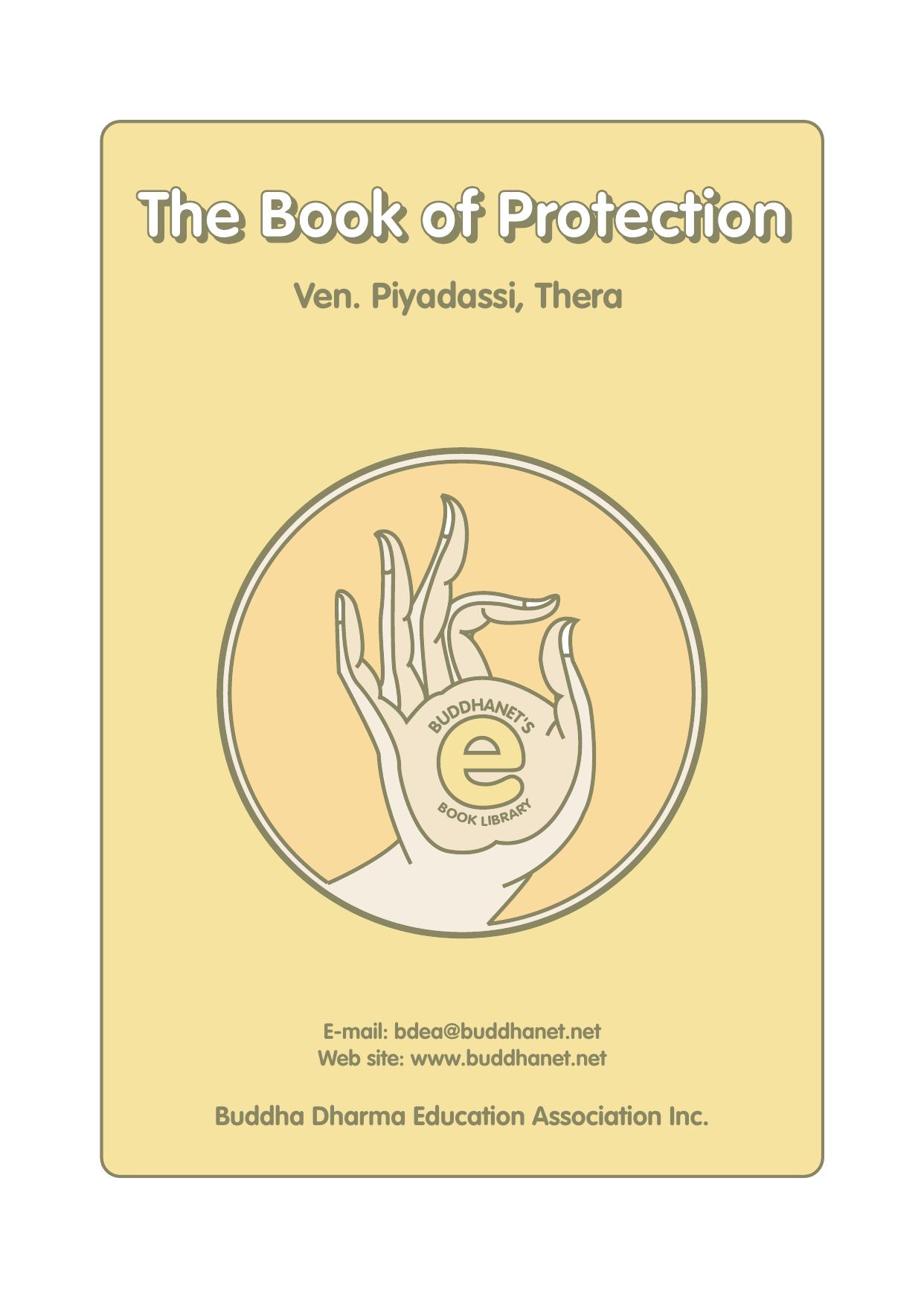 The Book of Protection by Ven. Piyadassi Thera