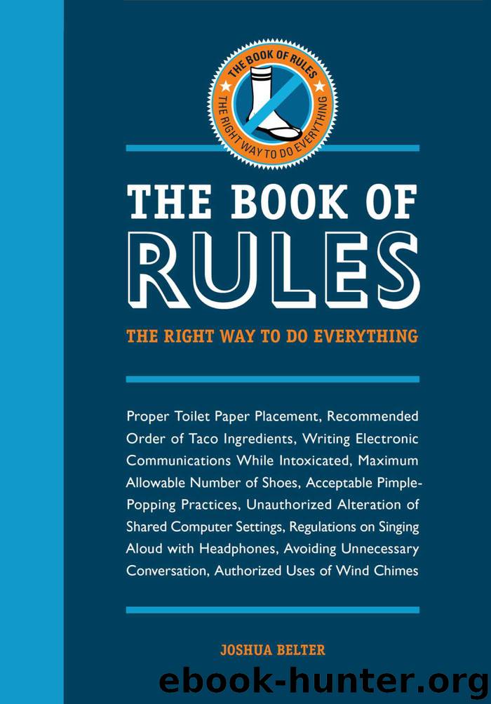 The Book of Rules by Joshua Belter