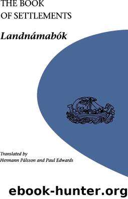 The Book of Settlements by Hermann Pálsson
