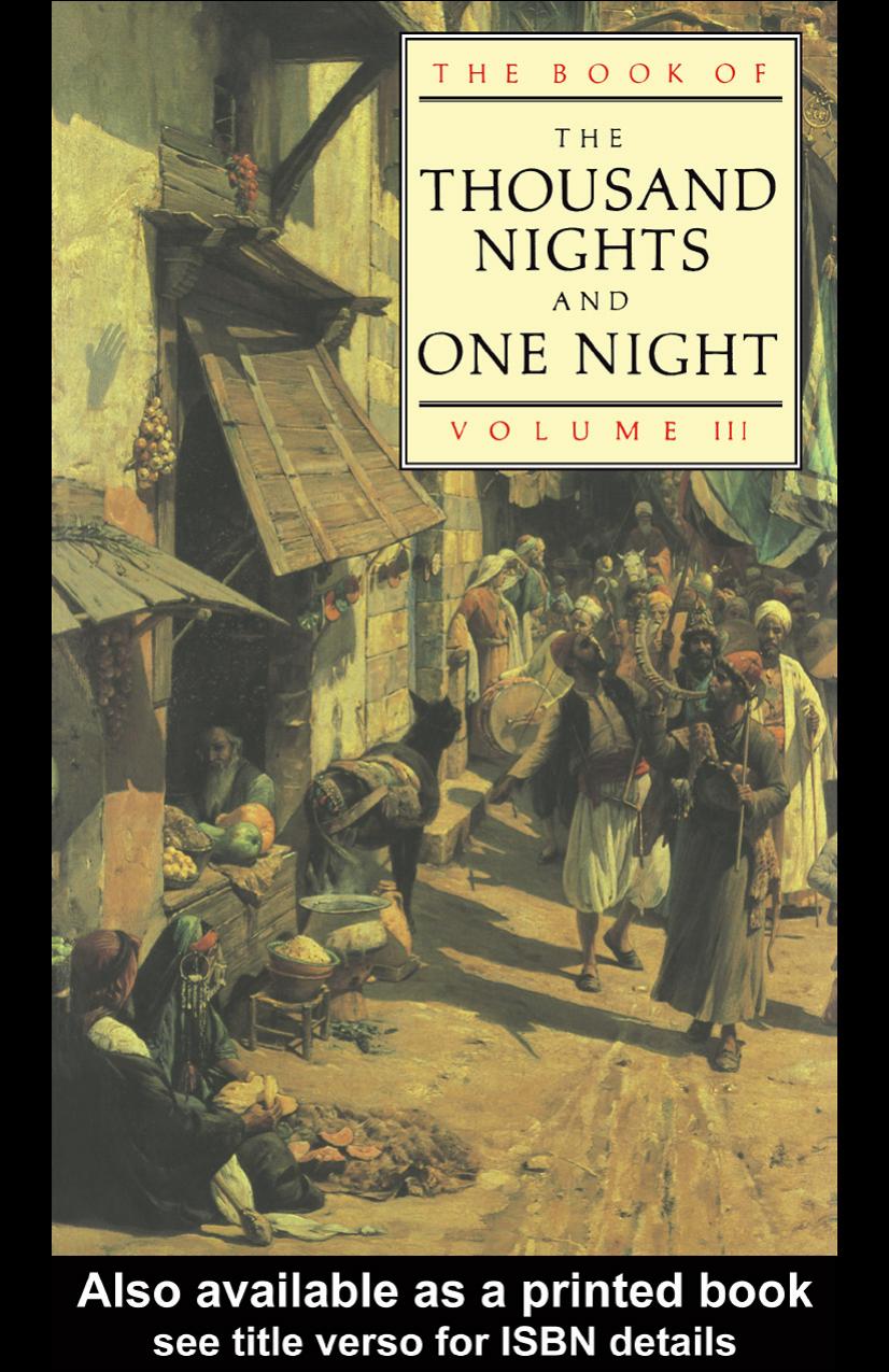 The Book of the Thousand Nights and One Night, Volume III by Anonymous & Powys Mathers