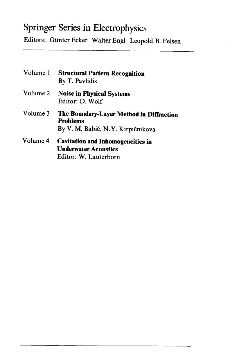 The Boundary-Layer Method in Diffraction Problems (Springer Series in Electronics and Photonics) by V. M. Babic N. Y. Kirpicnikova