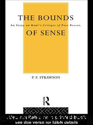 The Bounds of Sense by Strawson P. F