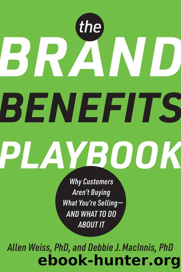 The Brand Benefits Playbook by Allen Weiss PhD