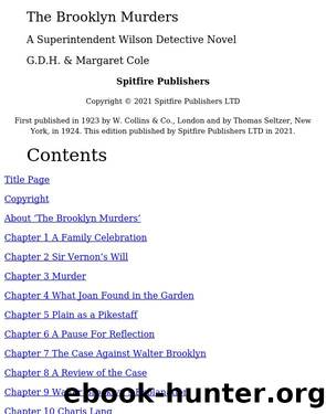 The Brooklyn Murders: A Superintendent Wilson Detective Novel by Unknown