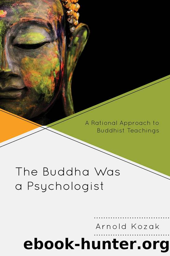 The Buddha Was a Psychologist by Arnold Kozak