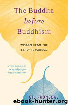 The Buddha before Buddhism by Gil Fronsdal